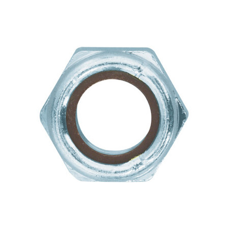 ÉCROU HEXAGONAL AUTO-FREINÉ À BAGUE NYLON CL8 M14-2.00 DIN 982