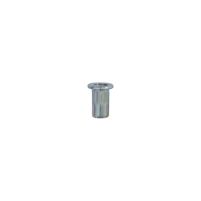 ROUND STEEL CRIMPING NUT M4-0.70 / 0,25 → 2 mm
