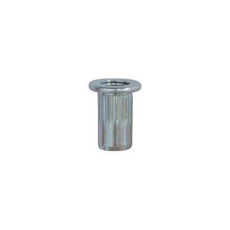 ROUND STEEL CRIMPING NUT M4-0.70 / 0,25 → 2 mm