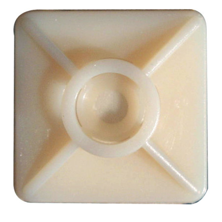 SELF ADHESIVE MOUNT 27 x 27 mm FOR PLASTIC CABLE TIE