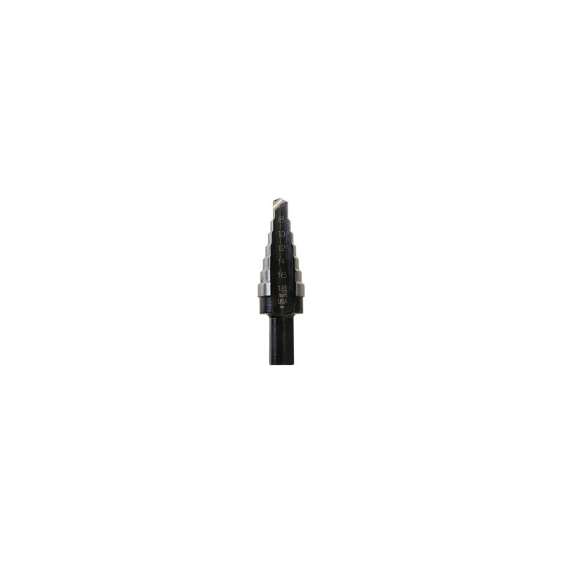 CONICAL STEP DRILL MULTI-DIAMETER 7 STEPS Ø 8 → 18 mm