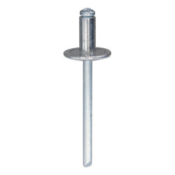 LARGE HEAD ALUMINIUM ALLOY RIVET Ø 4,8 X 10 mm