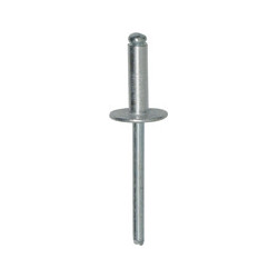 ALUMINIUM NAGEL MET BREDE KOP  Ø 4,8 X 16 mm