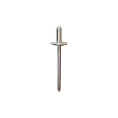 ALUMINIUM NAGEL MET BREDE KOP  Ø 4 X 8 mm