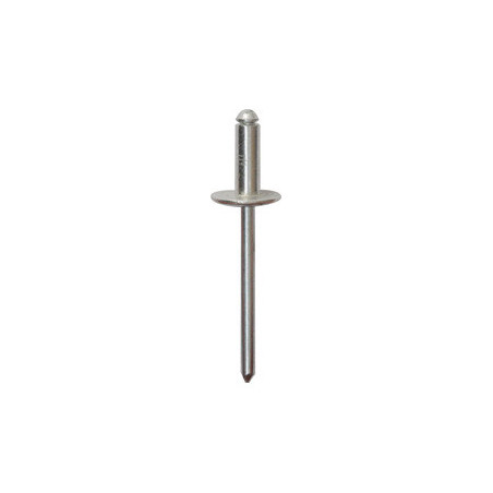 ALUMINIUM NAGEL MET BREDE KOP  Ø 4 X 10 mm