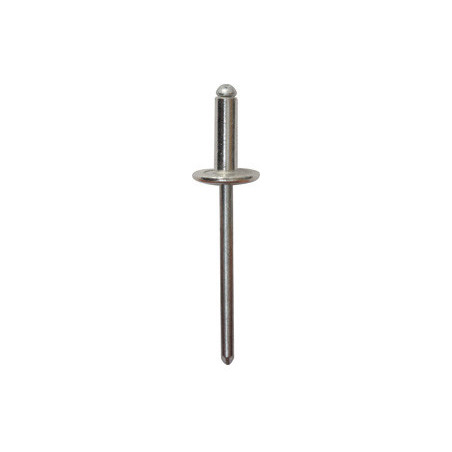 ALUMINIUM NAGEL MET BREDE KOP  Ø 4 X 12 mm