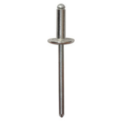 ALUMINIUM NAGEL MET BREDE KOP  Ø 4 X 12 mm