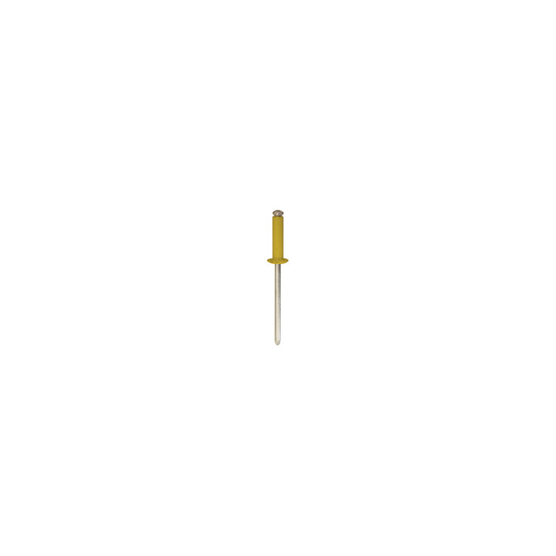 YELLOW PEELED RIVET Ø 4 X 16 mm NUMBERPLATE