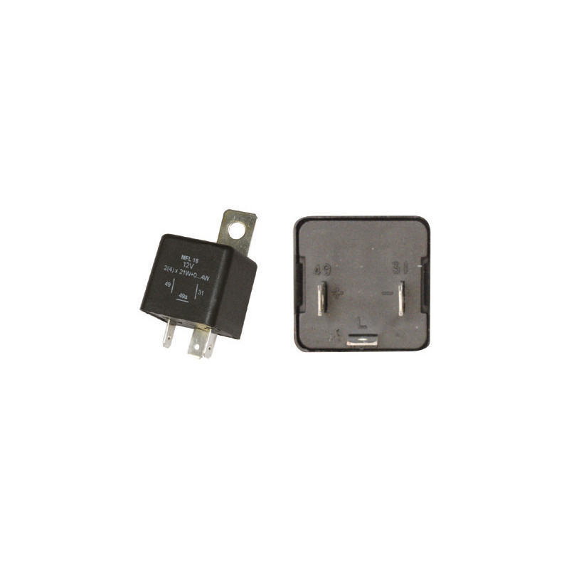 CENTRALE CLIGNOTANTE 12V 3 BROCHES AVEC SUPPORT AMOVIBLE