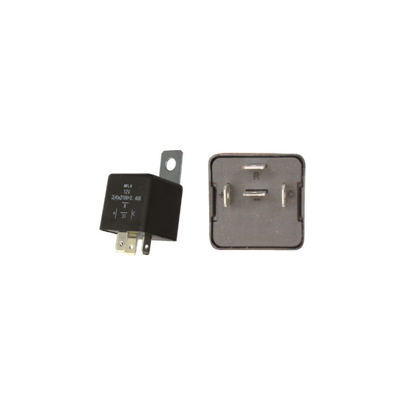 CENTRALE CLIGNOTANTE 12V 4 BROCHES AVEC SUPPORT AMOVIBLE