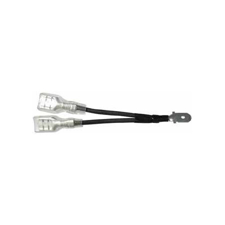 Y-ABZWEIG 6,35 X 0,8 MM, 1 STECKER AUF 2 BUCHSEN