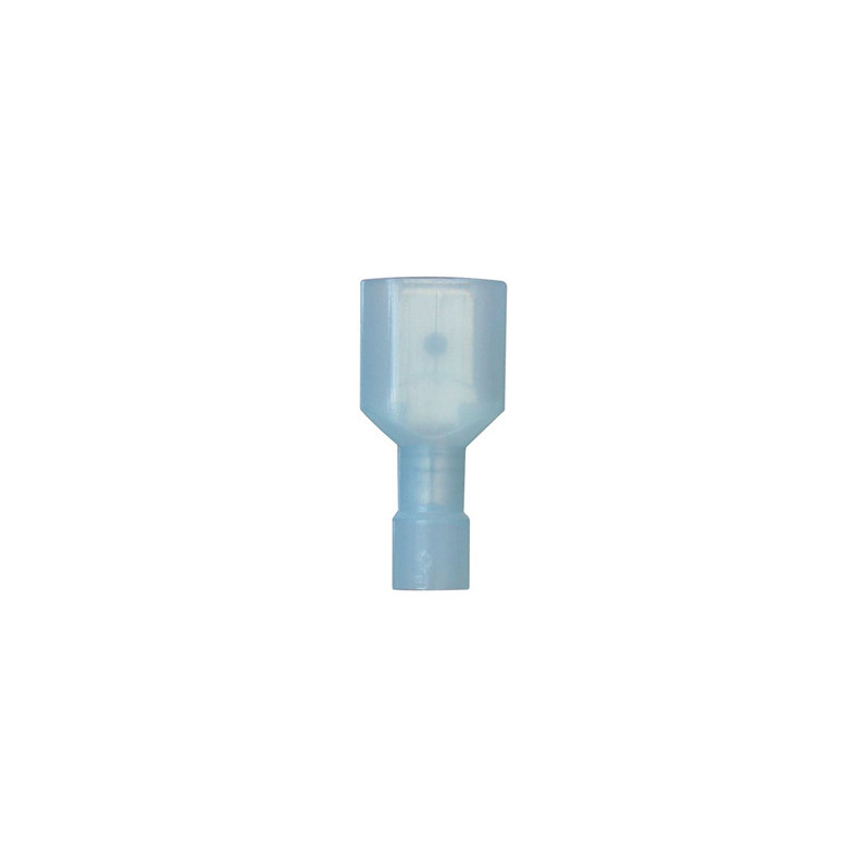 MANNELIJK VOLLEDIG GEÏSOLEERD VLAKSTEKERHULS KABELSCHOEN  6,35 x 0,8 mm (1 → 2,5 mm²)