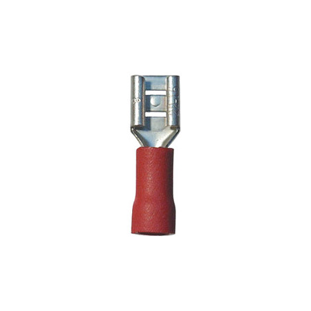 WEIBLICH ISOLIERT FLACHSTECKHÜLSE KABELSCHUH 4,8 X 0,8 mm (0,3 → 1,5 mm²)