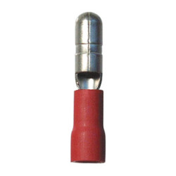 CILINDRISCHE, VOORGEÏSOLEERDE, NIET-VERSTEVIGDE, MANNELIJKE KABELSCHOEN  Ø 4 mm (0,3 → 1,5 mm²)