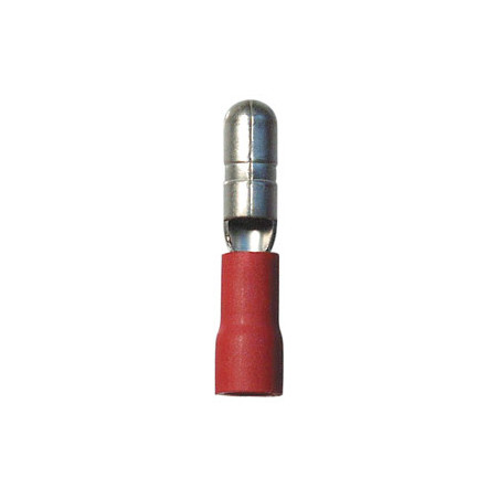 CILINDRISCHE, VOORGEÏSOLEERDE, NIET-VERSTEVIGDE, MANNELIJKE KABELSCHOEN  Ø 4 mm (0,3 → 1,5 mm²)