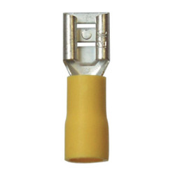 WEIBLICH ISOLIERT FLACHSTECKHÜLSE KABELSCHUH 6,35 X 0,8 mm (2,6 → 6 mm²)