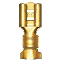 FLACHSTECKHÜLSE UNISOLIERT 6,35 X 0,8 mm (2,6 → 6 MM²)