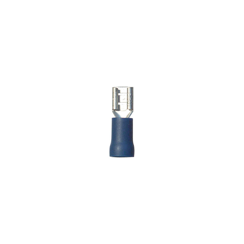VERSTEVIGDE, VOORGEÏSOLEERDE, VROUWELIJKE, PLATTE KABELSCHOEN  4,8 X 0,8 mm (1 → 2,5 mm²)
