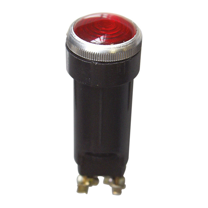 LEUCHTANZEIGE ROT Ø 18 mm 12V - 2 W (MIT LEUCHTMITTEL)