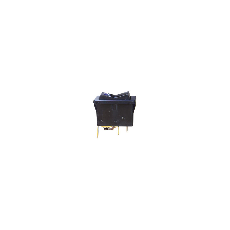 ROCKER SWITCH 18,3 X 36,3 mm 12/24V - 6A (3 PIN WITH BLUE INDICATOR LIGHT)