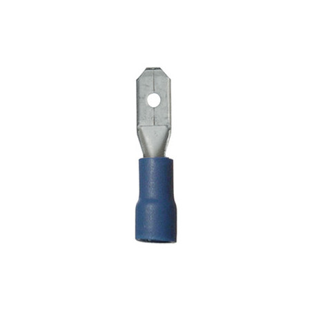 VERSTEVIGDE, VOORGEÏSOLEERDE, MANNELIJKE, PLATTE KABELSCHOEN  4,8 X 0,8 mm (1 → 2,5 mm²)