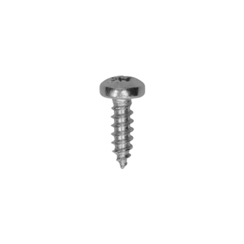 ZELFTAPPENDE SCHROEF MET GEWELFDE CILINDERKOP POZI INOX A4 Ø 3,5 X 9.5 mm DIN 7981