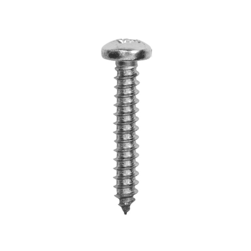 ZELFTAPPENDE SCHROEF MET GEWELFDE CILINDERKOP POZI INOX A4 Ø 3,9 X 19 mm DIN 7981