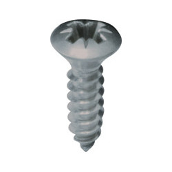 ZELFTAPPENDE SCHROEF MET GEWELFDE VERZONKEN KOP POZI INOX A4 Ø 4,2 X 16 mm DIN 7983