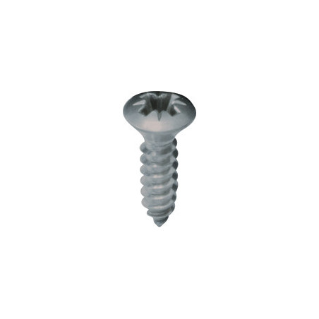 ZELFTAPPENDE SCHROEF MET GEWELFDE VERZONKEN KOP POZI INOX A4 Ø 4,2 X 16 mm DIN 7983