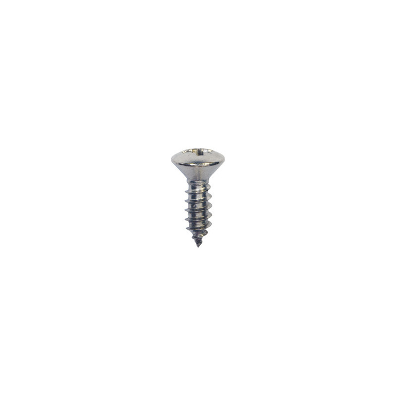 ZELFTAPPENDE SCHROEF MET GEWELFDE VERZONKEN KOP POZI INOX A4 Ø 4,8 X 16 mm DIN 7983