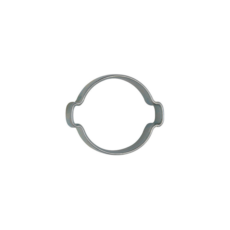 DOUBLE EAR HOSE CLAMP Ø 18 → 21 mm L = 8 mm
