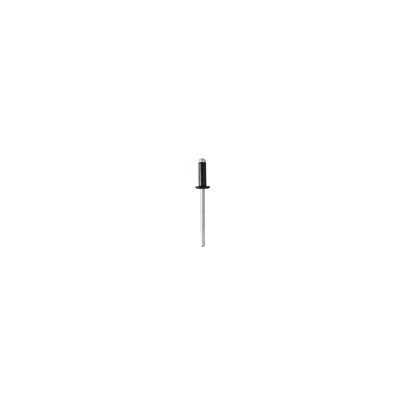 BLACK LARGE HEAD ALUMINIUM ALLOY RIVET Ø 4 X 12 mm BODYWORK