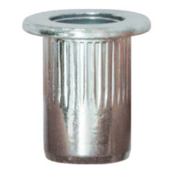 ROUND STEEL CRIMPING NUT M8-1.25 / 0,5 → 3 mm