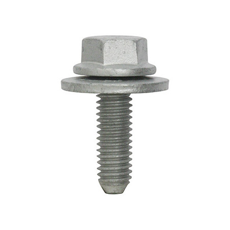 SCHROEF MET ZESKANTKOP EN FLENS + SLUITRING  M6-1.00 X 20 mm CARROSSERIE