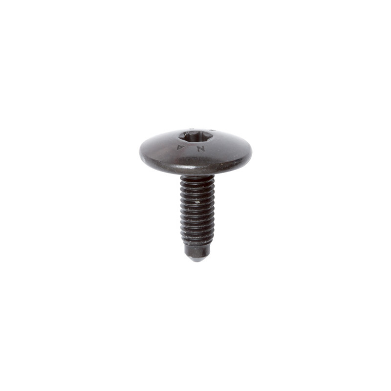 SCHROEF MET BREDE GEWELFDE CILINDRISCHE ZESKANTKOP ZWART ZINK  M6-1.00 X 20 mm BUMPER EN WIELBEHUIZING / SPATLAP