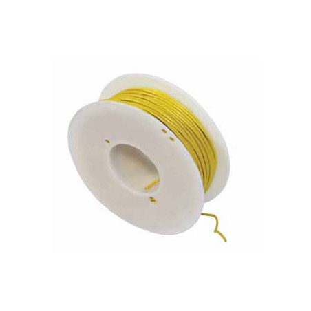 BOBINE DE 50 MÈTRES DE FIL ÉLECTRIQUE 1 mm² JAUNE