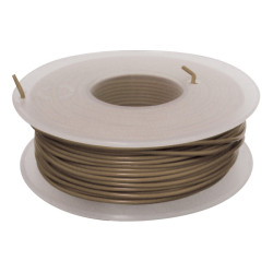 COIL OF 50 METERS ELECTRIC WIRE 1 mm² BROWN