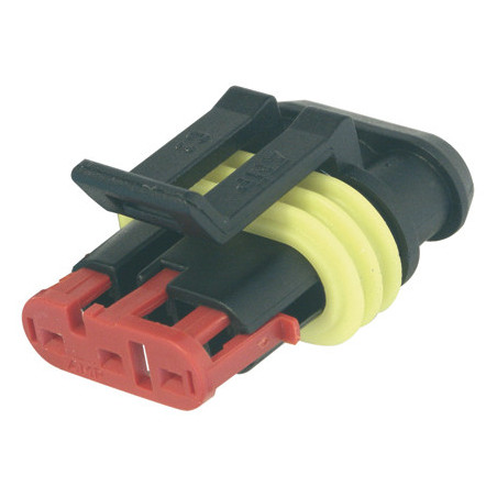 3 POSITIONS MALE WATERPROOF CONNECTOR 1,5 SERIES