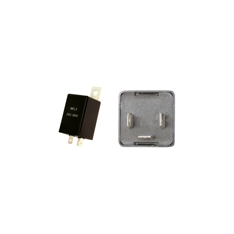 CENTRALE CLIGNOTANTE 24V 3 BROCHES AVEC SUPPORT AMOVIBLE