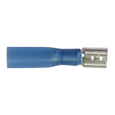 FLACHSTECKHÜLSE 6,35 X 0,8 mm (1,5 BIS 2,5 MM²) VORISOLIERT, SCHRUMPFBAR