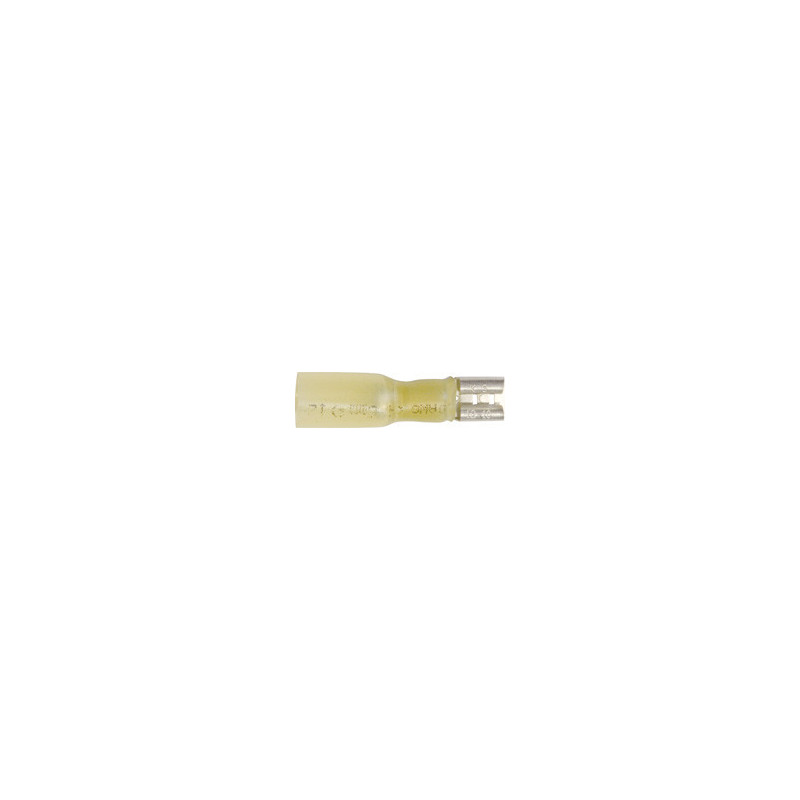 WARMTEKRIMPBARE, VOORGEÏSOLEERDE, VROUWELIJKE PLATTE KABELSCHOEN 6,35 X 0,8 mm (2,6 → 6 mm²)