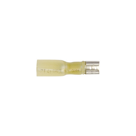 HEAT-SHRINKABLE FEMALE PRE-INSULATED FLAT TERMINAL 6,35 x 0,8 mm (2,6 → 6 mm²)