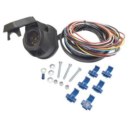 PRE-WIRED 7 PIN FEMALE CONNECTOR ISO 1724 FOR TOWBAR PRE-WIRED 7 PIN FEMALE CONNECTOR ISO 1724 FOR TOWBAR