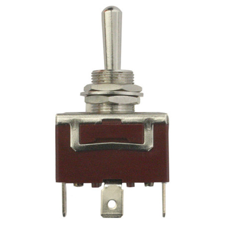 IMPULS-HEBELSCHALTER Ø 12 mm 12V - 15A (3-POLIG)