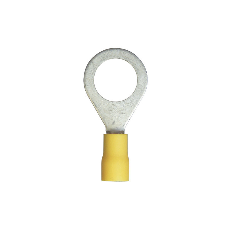GEÏSOLEERDE, RINGVORMIG KABELSCHOEN Ø 13 mm (2,6 → 6 mm²) DUBBELE KRIMP