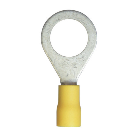 GEÏSOLEERDE, RINGVORMIG KABELSCHOEN Ø 13 mm (2,6 → 6 mm²) DUBBELE KRIMP