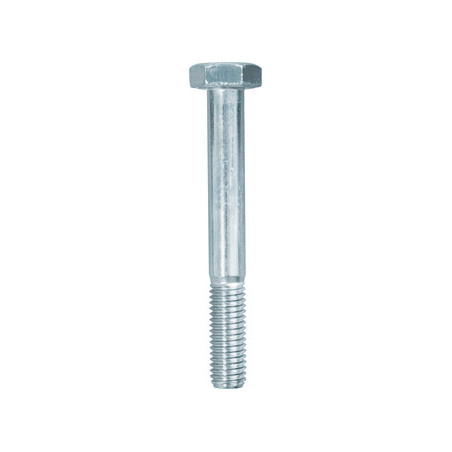 SCHROEF MET ZESKANTKOP H CL8.8 WIT ZINK  M10-1.50 X 80 mm DIN 931 MET GEDEELTELIJKE SCHROEFDRAAD