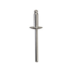 INOX NAGEL MET BREDE KOP  Ø 4 X 13 mm