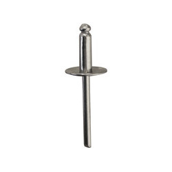 INOX NAGEL MET BREDE KOP  Ø 4,8 X 14 mm