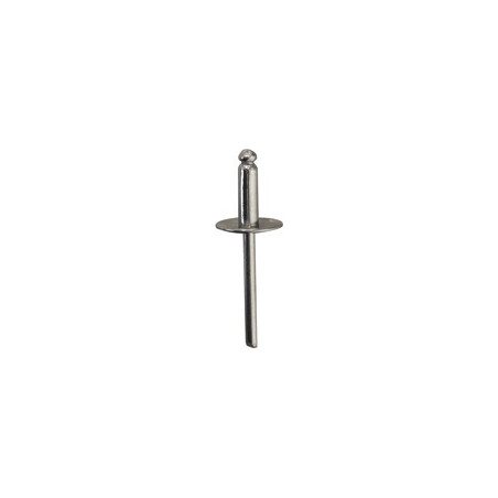 INOX NAGEL MET BREDE KOP  Ø 4,8 X 14 mm